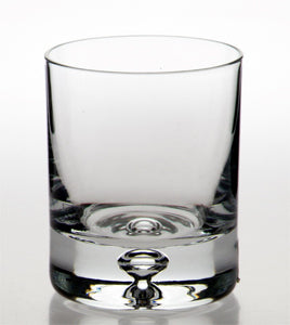 bubble base whisky glass