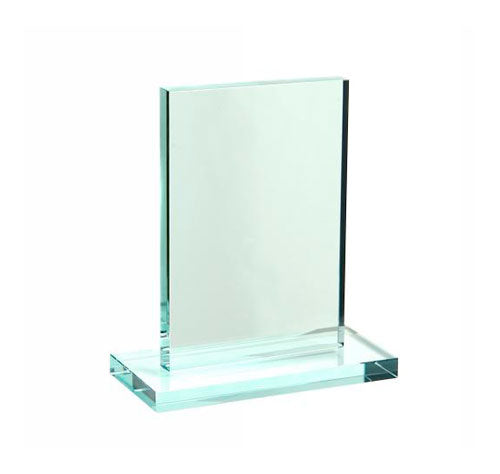 Jade Green Trophy Block 100mm high supplied in a presentation box