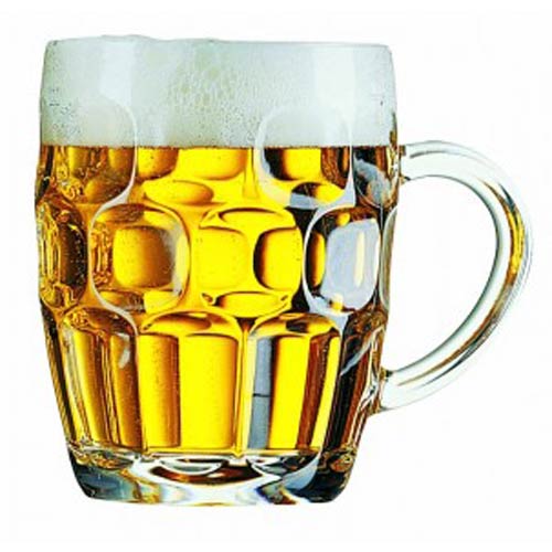 Brittania Old Fashioned Half Beer Tankard with panel 10oz
