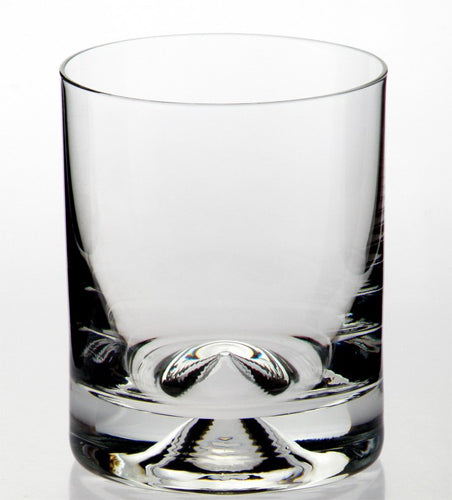 dimple base whisky glass 9.15oz, 100mm high,