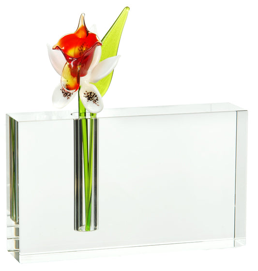 Small crystal flower vase 120mm x75mm 25