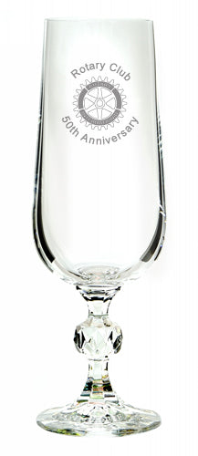Bulk Packed Crystal flute glass 6.5oz 170mm high