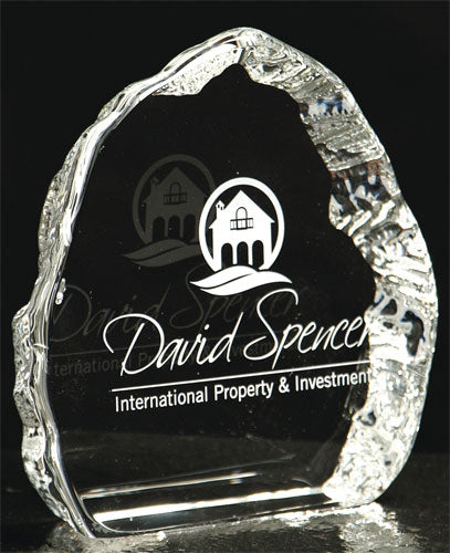 MediumCrystal Iceberg Trophy 112mm high  supplied in a presentation box