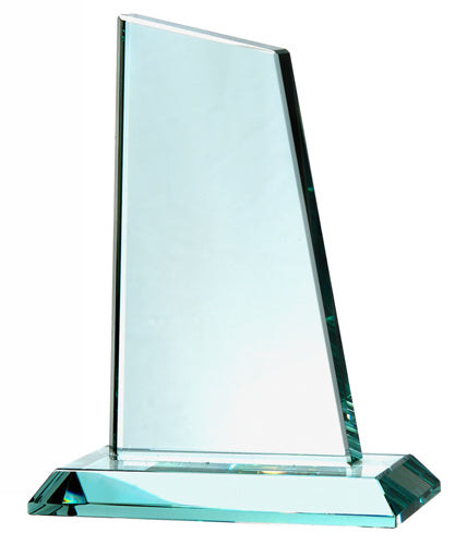 Jade Green Medium Peak Trophy 170mm high supplied in a presentation box