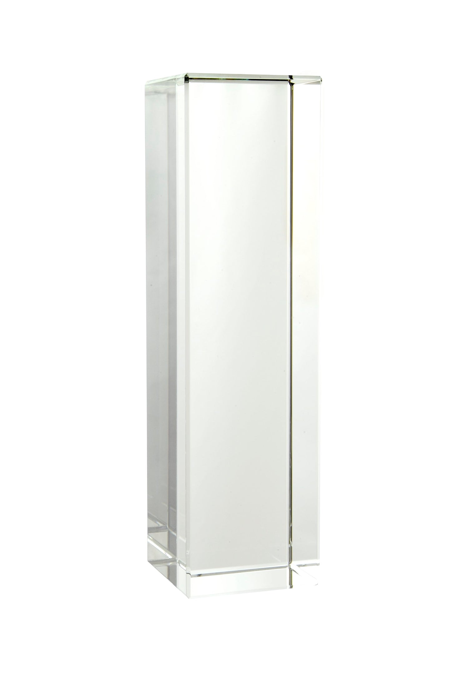 Optical Crystal Slab 80w x 80d x 300h supplied in a presentation box