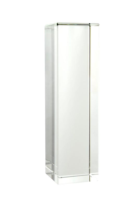 Optical Crystal Slab 80w x 80d x 300h supplied in a presentation box