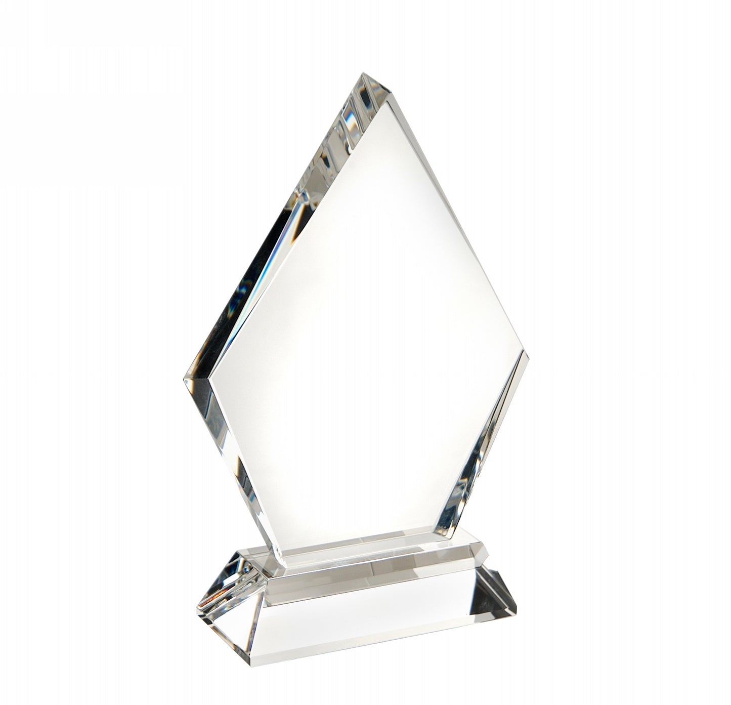 Optical Crystal Diamond Trophy 200mm high supplied in a presentation box