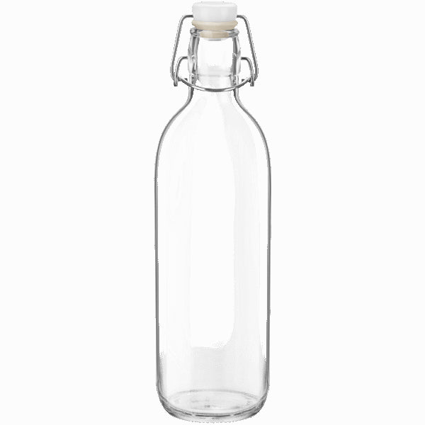 1 litre chunky bottle with a white lid, white washer