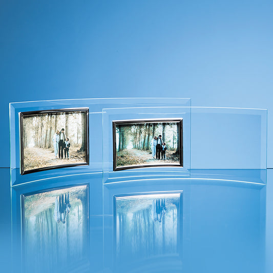 Bevelled Glass Crescent Frame for 6"" x 4"" Landscape Photo