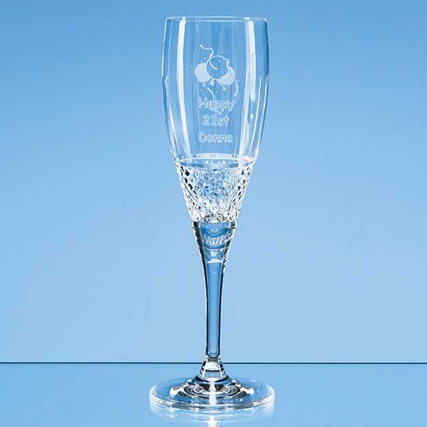 230ml Gino Crystalite Panel Champagne Flute